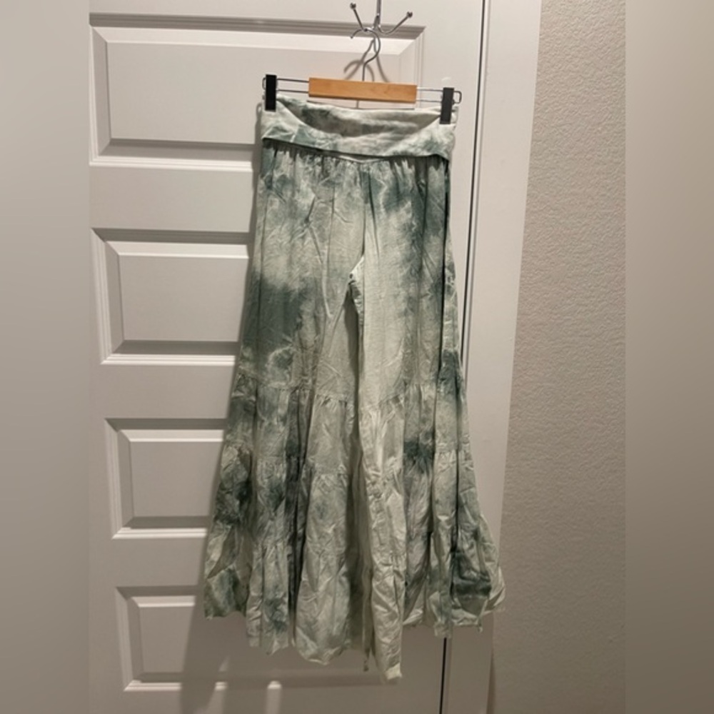 Magdalena Boho Tie Dye flare tiered Pants S